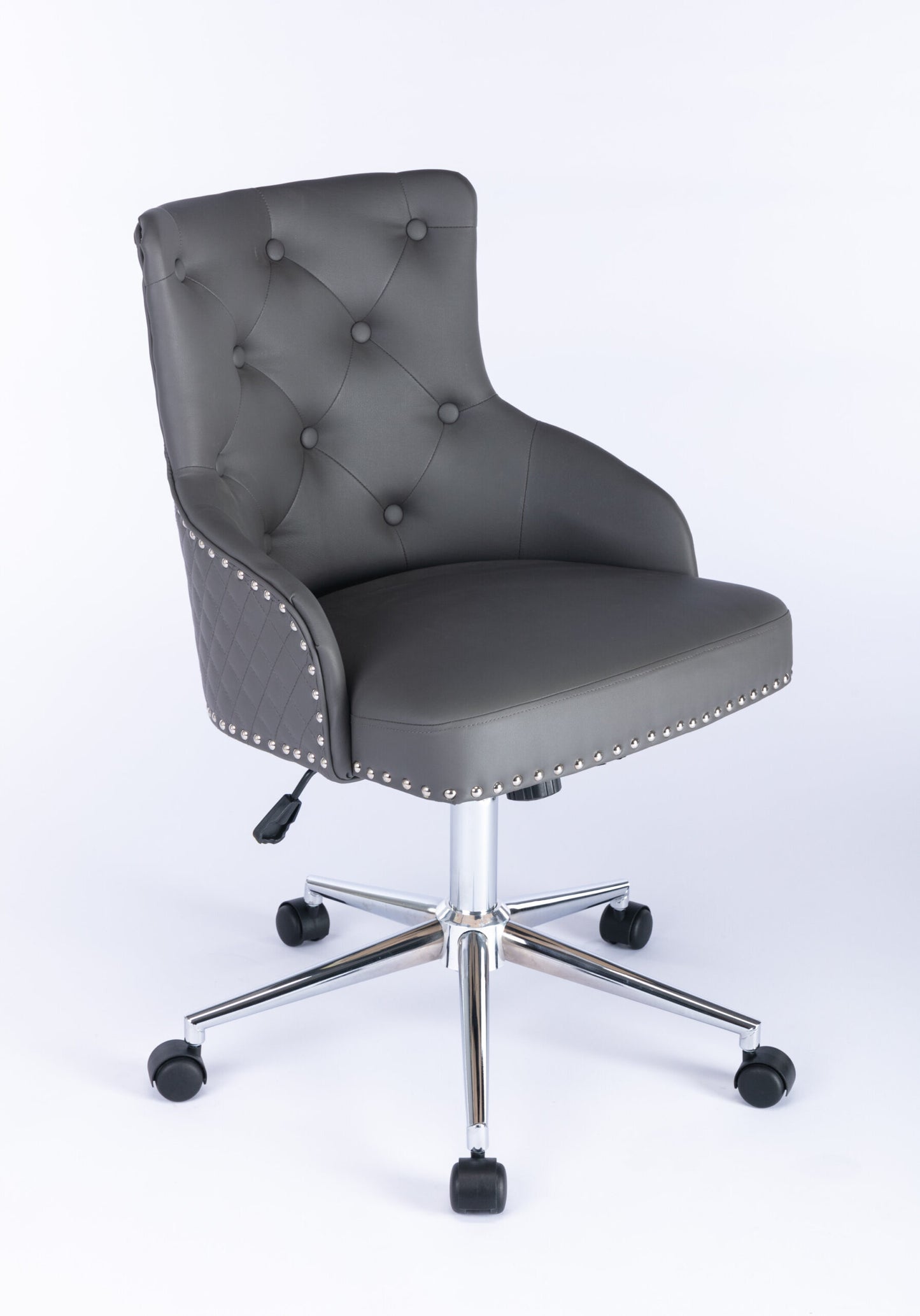 Majestic Grey PU Leather Office Chair - ASR Interiors