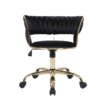 Camelia Black & Gold Office Chair - ASR Interiors