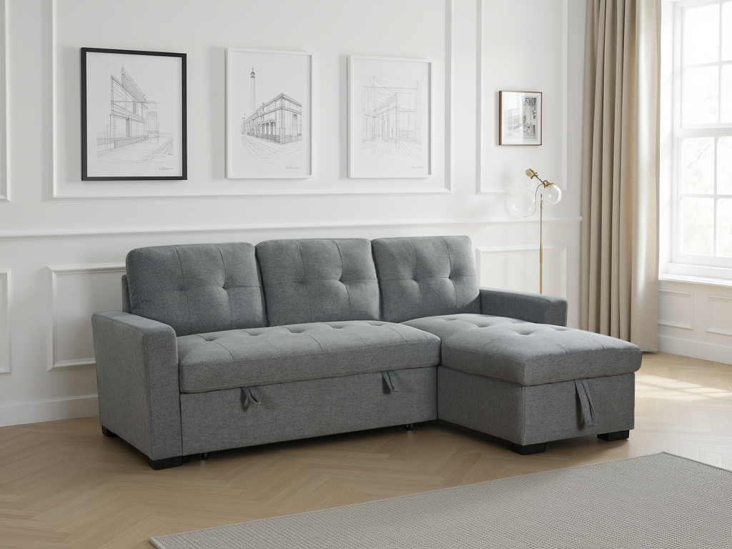 Alder Sofabed Grey Universal Corner